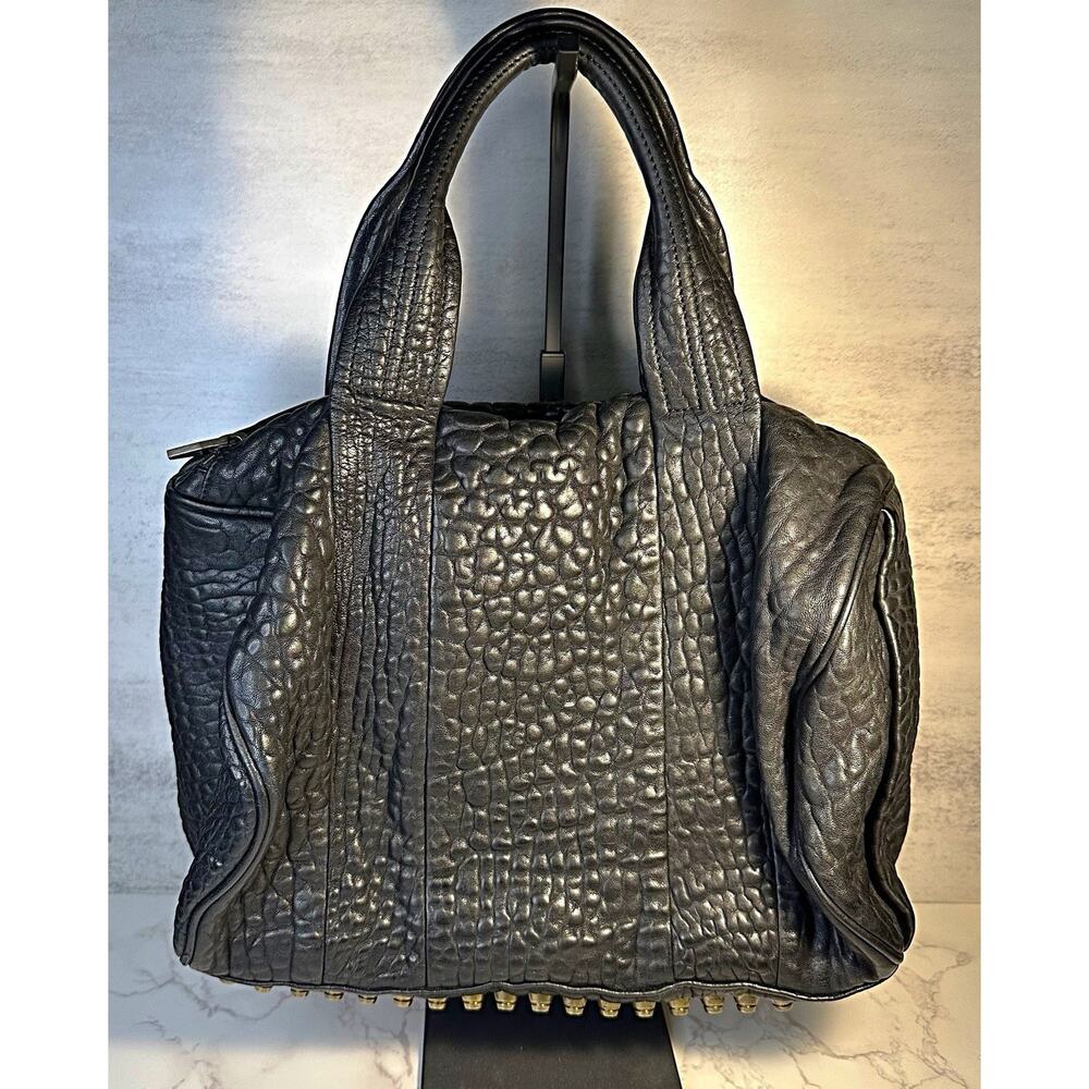Alexander Wang Women’s Black Pebbled Leather Rocco Bag - Picture 1 of 16